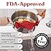 Kitchen Gizmo Snap N Strain Silicone Pot Strainer - Adjustable Clip-On Pasta Strainer for Pots, Pans, and Bowls - Large Red Kitchen Colander