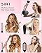 Brightup 5 in 1 High-Speed Hot Air Styler, 1400W Powerful 120000RPM Hair Dryer Brush, Negative Ions Thermal Brush, Cool Shot Button, Curler, Volumizer, Straighter, No Heat Damage, with Travel Bag