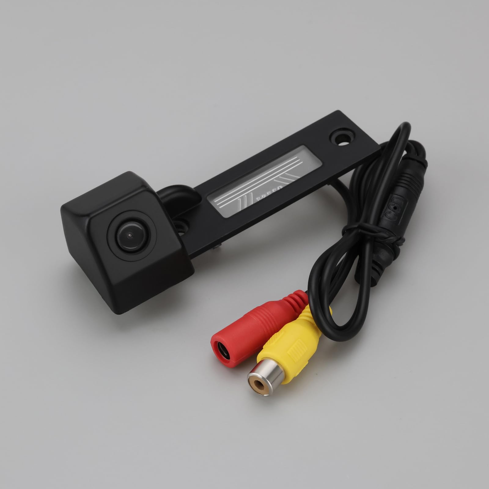 EMSea 1 Juego de Cámara de Visión Trasera Impermeable de 170 ° de Ancho 73 X 23 Mm Pieza de Repuesto 3B5943021 Compatible con Transporter T5 2003-2009 Compatible con Mk3 2003-2015 Luz de Matrícula