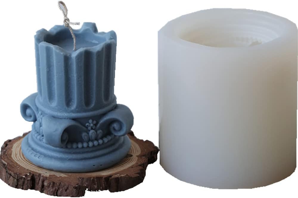 FirstTry Candle Mold I 3D Fondant Cylinder Pillar Silicone Epoxy Mould I for DIY Handmade Ornament Chocolate, Cake Décor, Aromatherapy, Soap, Polymer Clay Resin Art Craft Making (Roman Column 1) (B0C9Q53QMG) Amazon Price History, Amazon Price Tracker