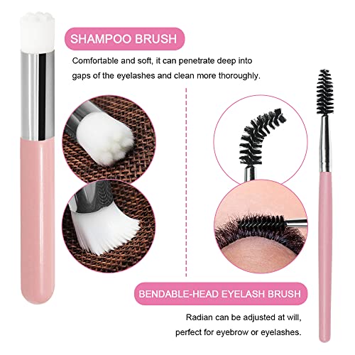 Lash Shampoo 50Ml Eyelash Extension Cleanser With Brush And Mascara Wand Eyelid Foaming Cleanser Lash Foam Shampoo For Lash Extensions (50Ml/1.7Fl Oz) #TOP5