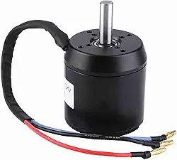 Motor Sem Escova de 3000 W, Cubo à Prova de Poeira à Prova D'água de Forte Potência Com Eixo para Scooter Elétrica, Metal Preto 10mm 24V