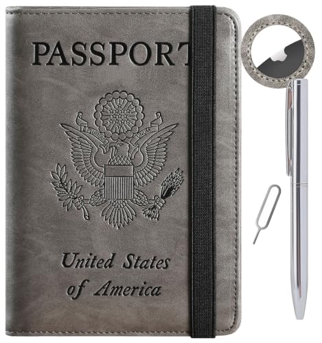 Airtag Passport Holder, Travel Essentials, Passport Cover, RFID Wallet