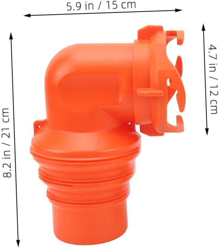 Rv Sewer Hose Fitting Adapter Connector for Waste Disposal Pvc Swivel Design for Easy Installation Compatible Various Sewer Hoses