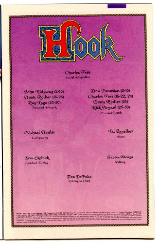 Hook #2 Movie Adaptation Marvel #TOP1