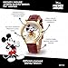 Disney Mickey Watch - Watch for Women - Mickey Mouse Watches for Women - Toys - 90s Mouse - Vintage - 's Articulating Hands - Gold Case - Red Leather Strap