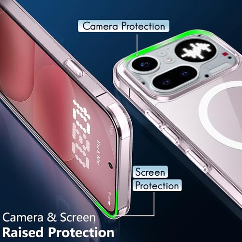 Image of TheGiftKart Ultra-Hybrid Back Case Cover for Nothing Phone 4a Pro 5G Compatible with MagSafe | Camera Protection | Hard Crystal Clear Back | Shockproof Bumper Case Cover (PC & TPU, Transparent)