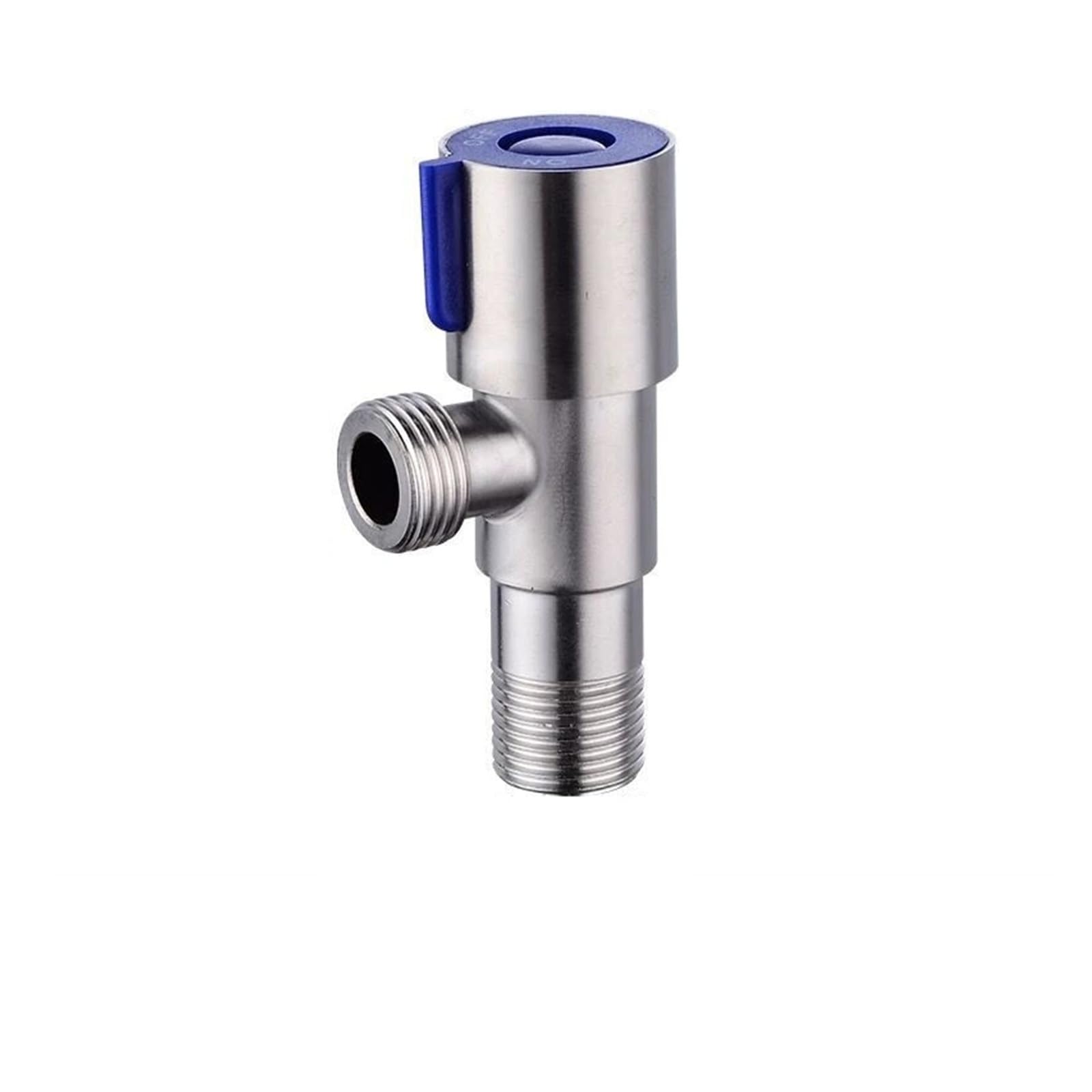 Bvhisehp Cold Stainless Steel Brushed G1/2 Thread Angle Valve For Kitchen Lavatory Toilet Sink(Cold)