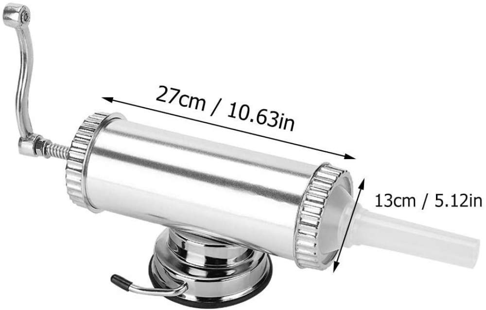 Machine à saucisse - Machine à saucisse en alliage d'aluminium de 0,9 kg Kit de remplissage de viande durable pour usage domestique avec base fixe