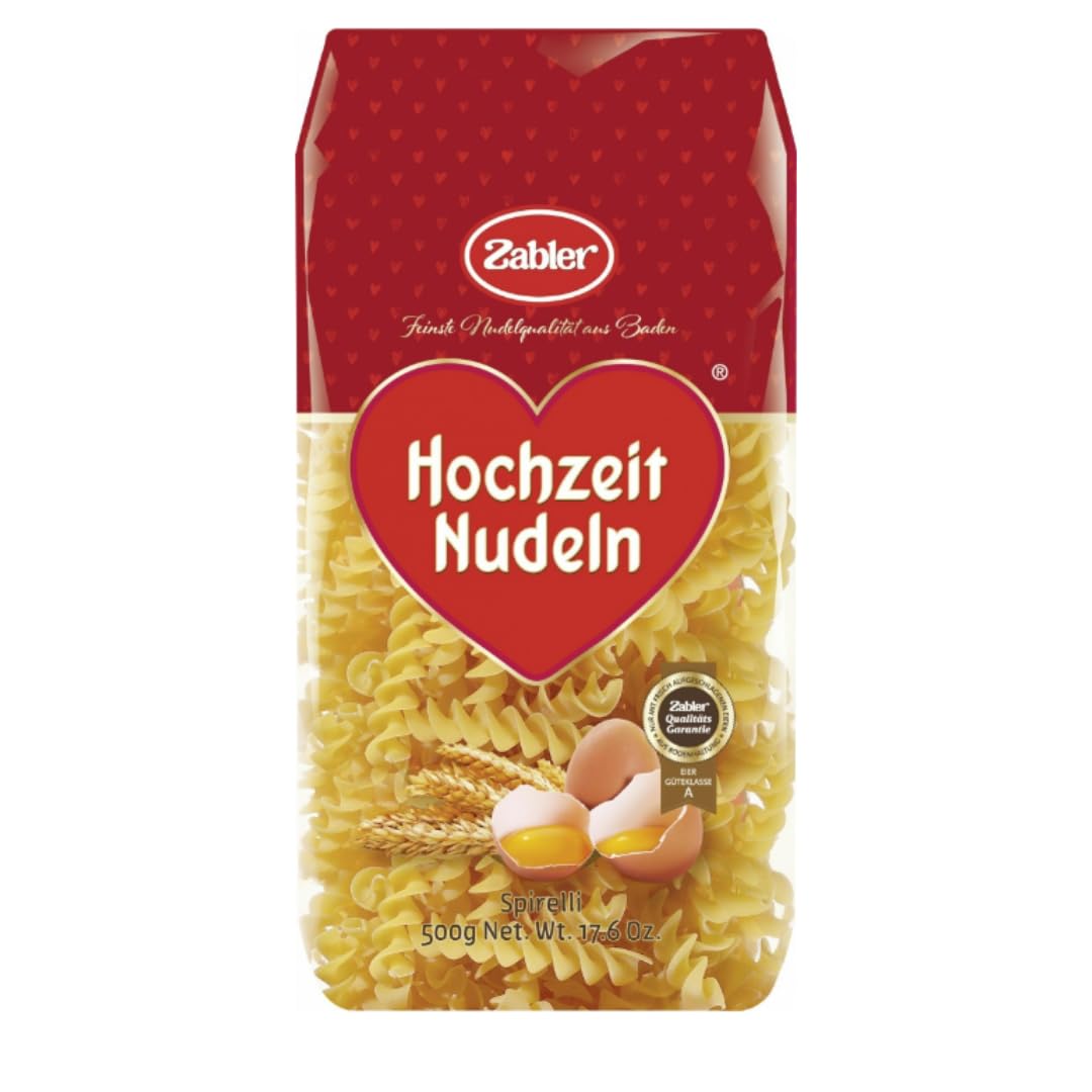 Mit Pufai Grocery, Alnatura Dinkel Locken Nudeln pasta nudeln 500 gramm x 12 Stück + Zabler Hochzeit Nudeln Spirelli 500 Gramm X 4 STÜCK