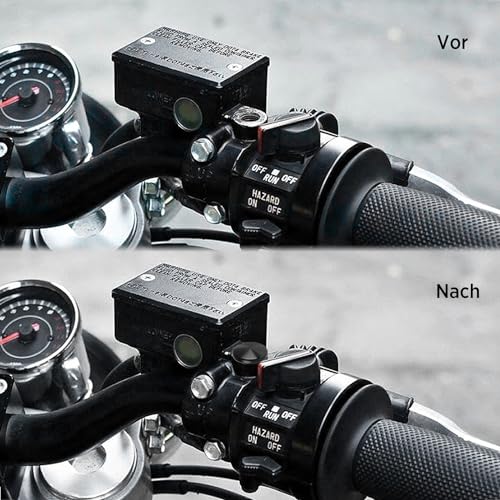 Evermotor M8 Blindstopfen Motorrad Universal M8 Spiegel Stopfen 6065-T6 CNC Aluminium Anodische Oxidation Schrauben Gewinde Verkleidungsschrauben(Ein Paar)