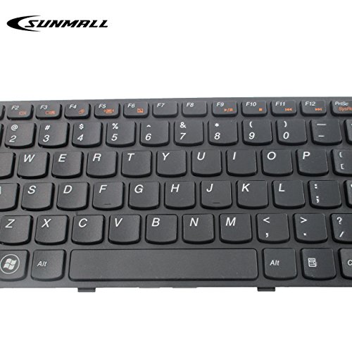 Sunmall New Keyboard Replacement With Frame For Ibm Lenovoideapad B570 Z565 Z560 570 Z575 Z560A Z560G G570 G575 G780 G770 V570A V570G Series Laptop/Notebook Black Us Layout #TOP4