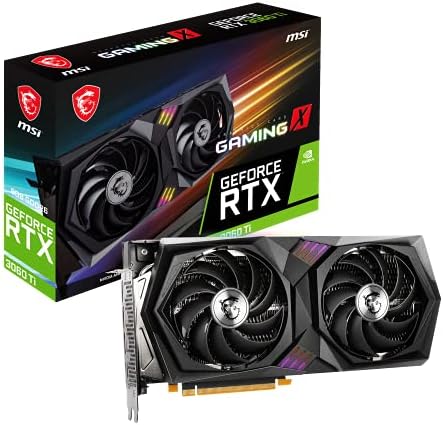 MSI Gaming GeForce RTX 3060 Ti LHR 8GB GDRR6 256-Bit HDMI/DP Nvlink Torx Fan 4 RGB Ampere Architecture OC Graphics Card