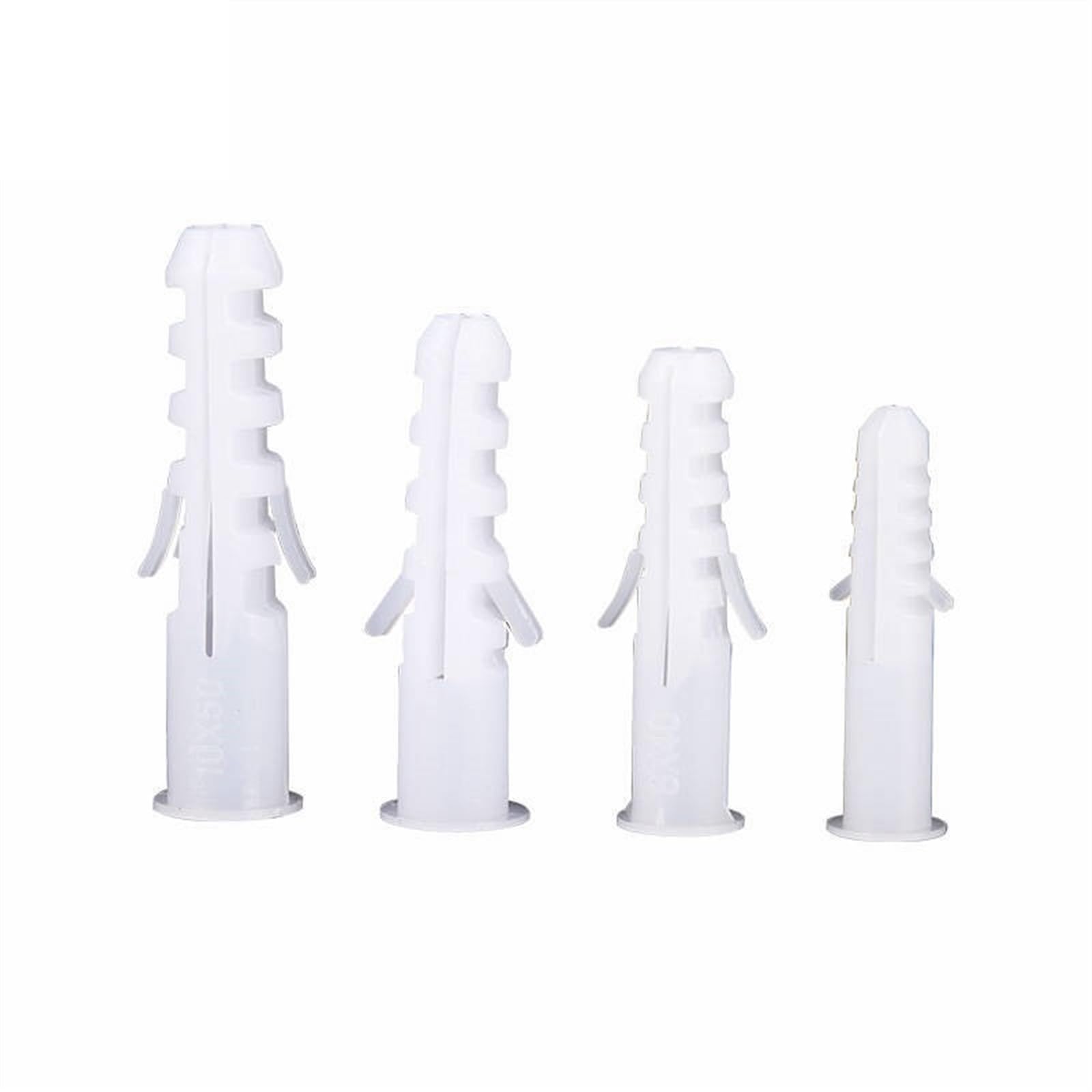 50-100 szt. M5 M6 M7 M8 M10 M12 żebrowane plastikowe kotwy ścienne plastikowe rury rozprężne rury rozporowe do śrub samogwintujących (rozmiar: 100 szt. M7 x 33 mm)