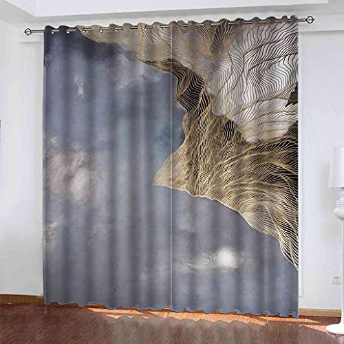 Rideaux isolants thermiques et phoniques 3D or 140x160 - 2