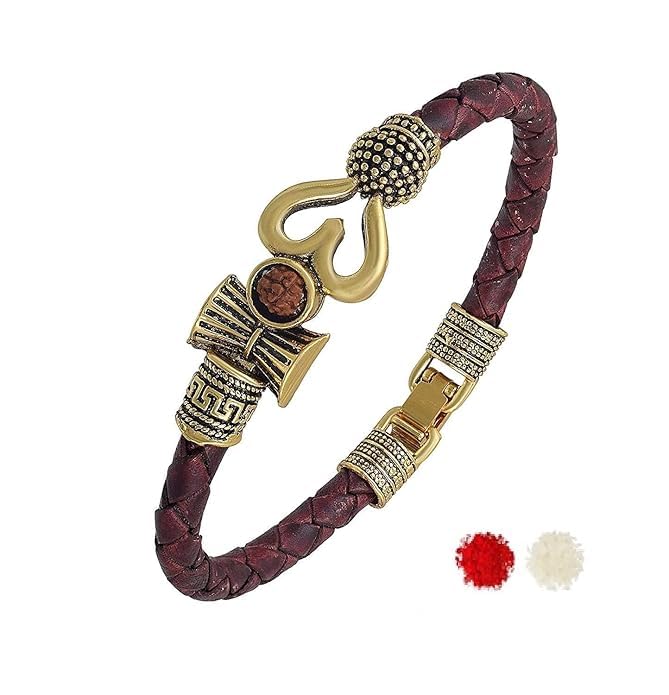 Lexmo Rakhi For Brother Bracelet Rakhi Rakhi For Broter With Roli & Chawal Rakhi For Brother And Bhabhi | Pack of 1 ( Rakhi ) (Om) (B0DB64JHL9) Amazon Price History, Amazon Price Tracker