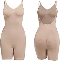 Modelador Macaquinho Cinta Costa Aberta Modela Bumbum Short Usado como Segunda pele