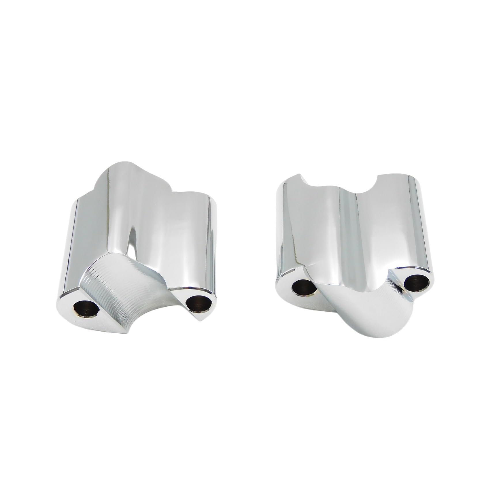 Moto di Alluminio di CNC 2 "Rise Manubrio Riser 1" Bar Aumentare Blocco di Estensione Chrome Per Harley Sportster XL1200X accessori tubi sterzo