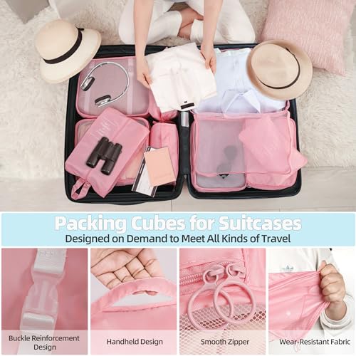 10 Pcs Set Packing Cubes - Travel Packing Organizers, Expandable Suitcase Organizer, Luggage Organizer Bags - Image 5