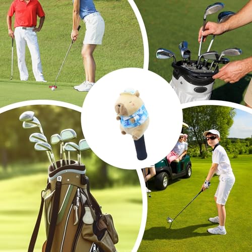 Housses de tête de club de golf avec coussin et numéro 3 5 accessoire sport - 4