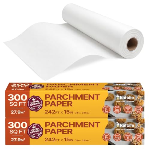 Katbite Heavy Duty Parchment Paper Roll, 15 in x 242 ft, 300...