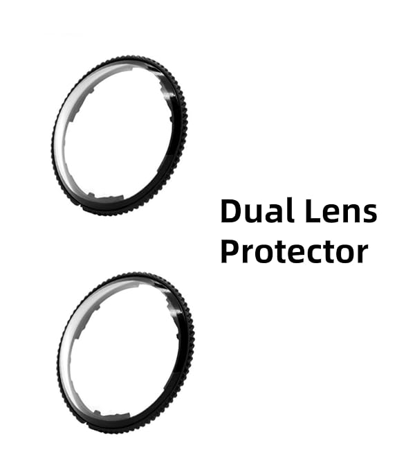 Lens Guard for Insta360 X4, PC Protective Lens Cover, Sticky Dual Lens Protector Case Action Camera Accessories, Transparent Clear, 2Pcs Double Lens Guards by Generic - Used condition - Image 7