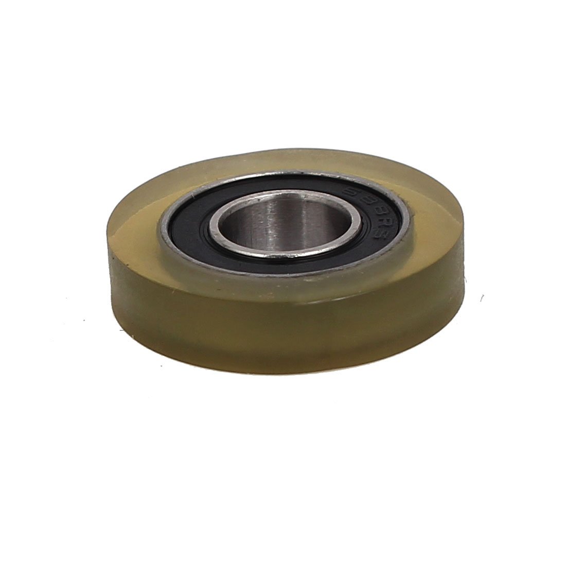 Aexit 8mm x Material handling 22mm x 5mm PU Roller Bearing Pulley Sliding Converyor Wheel Model:52as358qo430