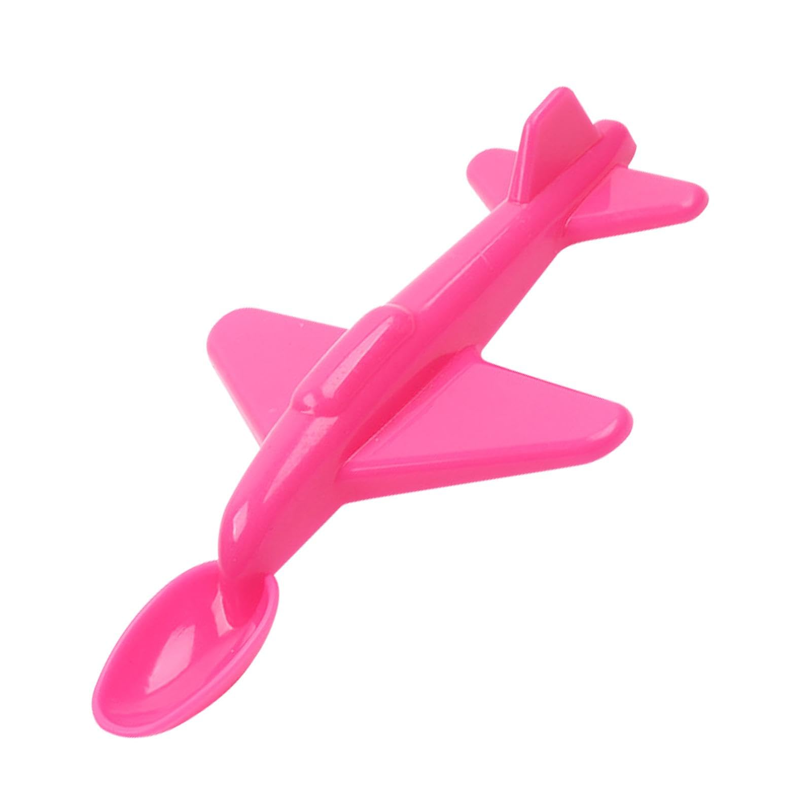 Xvilmaun Reusable Kids Spoons, Kids Soup Spoons, Airplane Shaped Kids Spoons, Cartoon Plane-Shaped Spoons for Kids, Eco-Friendly Home Use