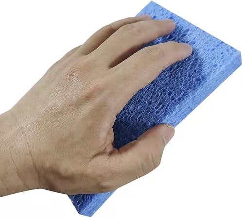 Esponjas desplegables de celulosa, grandes, naturales y comprimidas, múltiples usos para lavar platos, limpieza de cocina, paquete de 8