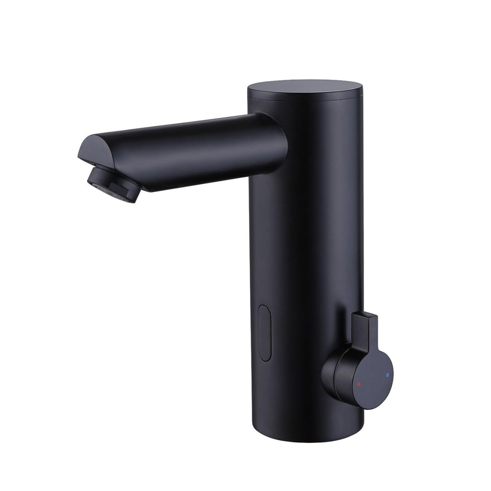 ZYCHSJXA Touchless Bathroom Tap Sink Taps Mixers Black Hot and Cold Water Mixer Infrared Sensor Faucet Battery