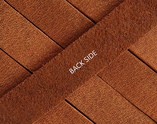 Cords Essentials Heavy Duty Top-Grain Leather Strap (78 Inch Long, 3.5-4.0 Mm Thick) Strip For Tooling, Craft Projects, Clothing, Jewelry, Wrapping & Diy Arts (Tan, 20 Mm ≈ 3/4 Inch) #TOP3