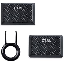 HUYUN Backlit Keycaps Replacement for GL Tactile Switch Logit G813/G815/G913/G915 TKL RGB Mechanical Gaming Keyboard 2PCS Texture Ctrl Black