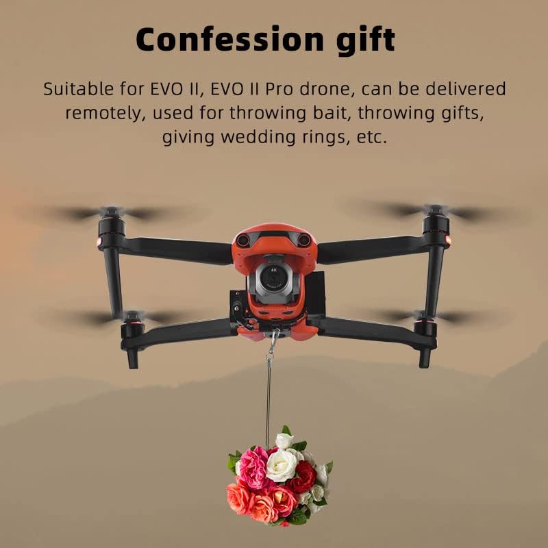 Miniatura 7 de Dispositivo de entrega de transporte de carga útil Airdrop para EVO II para EVO II Pro, accesorios para drones, propuesta de boda, accesorios de kit