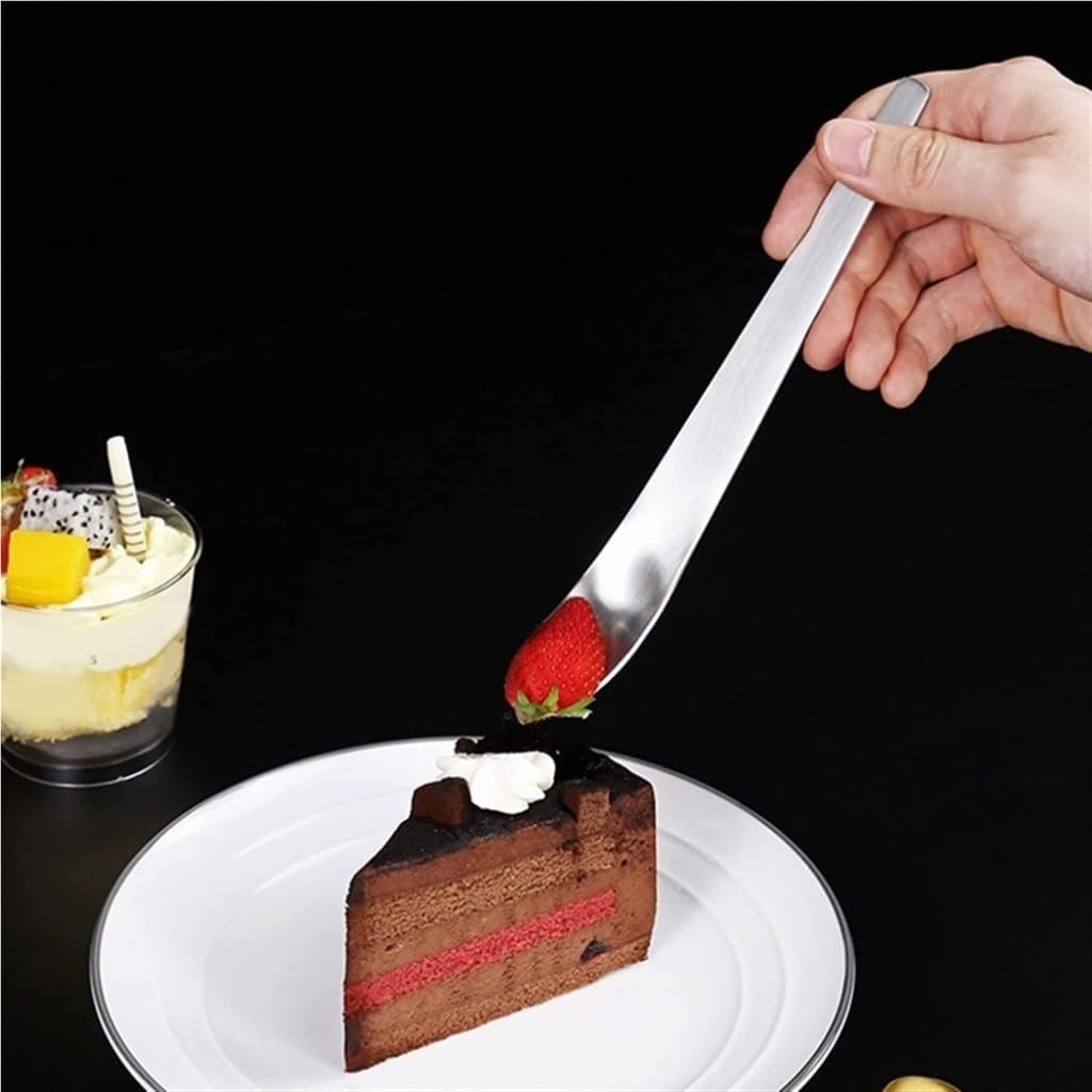 Spoons Coffee Spoon Ice Cream Spoon Long Handle Dessert Spoon Stirring Spoon Ice Spoon Stainless Steel Material 2 Colors