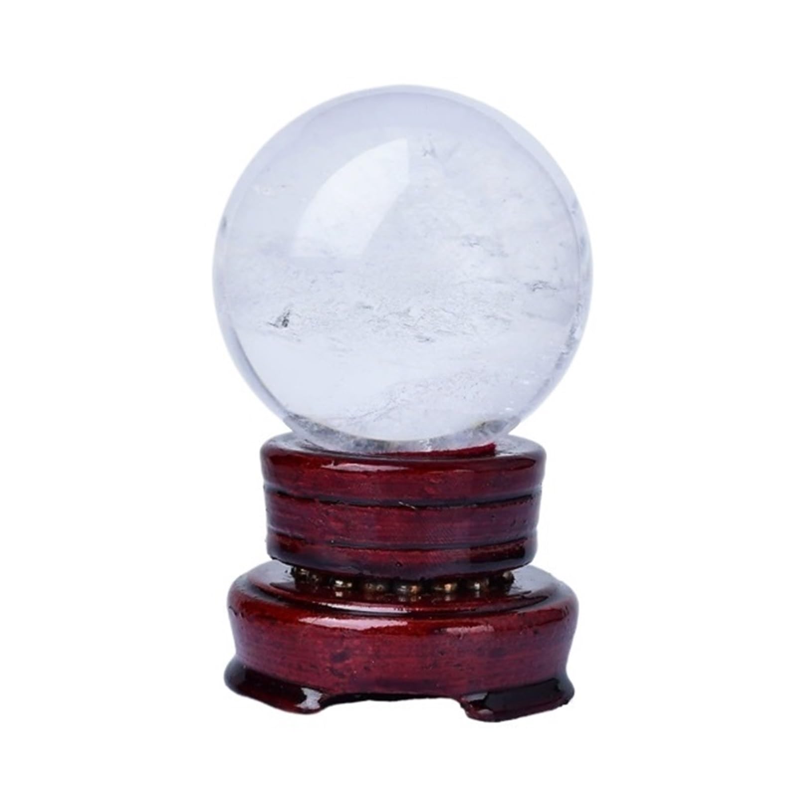 AZHKJKZH Crystal Ball Ornament Clear Crystal Ball With Stand Quartz Sphere For Decoration Decor Decoration(7cm)