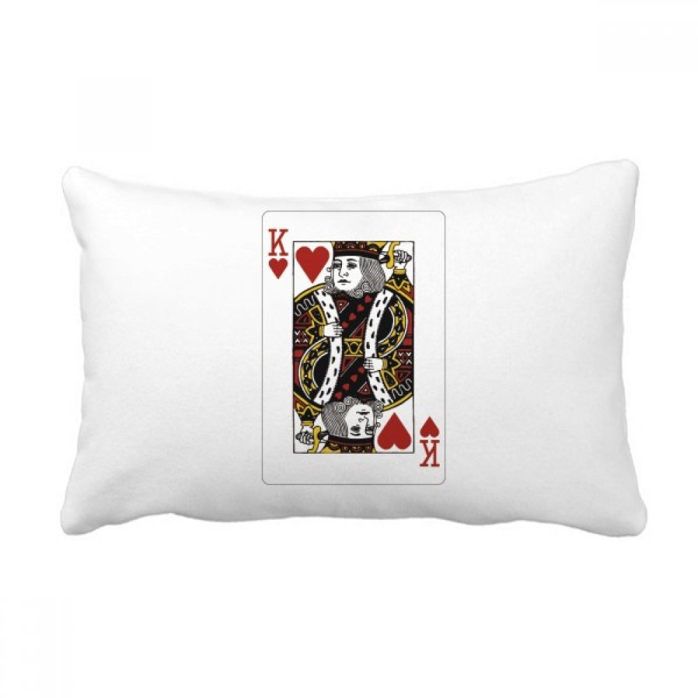 Coussin de soutien lombaire Coeur K cartes de jeu contre le mal de dos canape