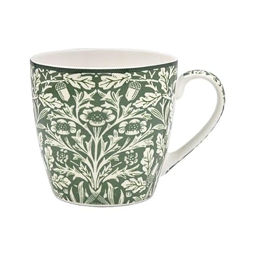 Fine China Breakfast Mug (William Morris' Acorn (Negative))