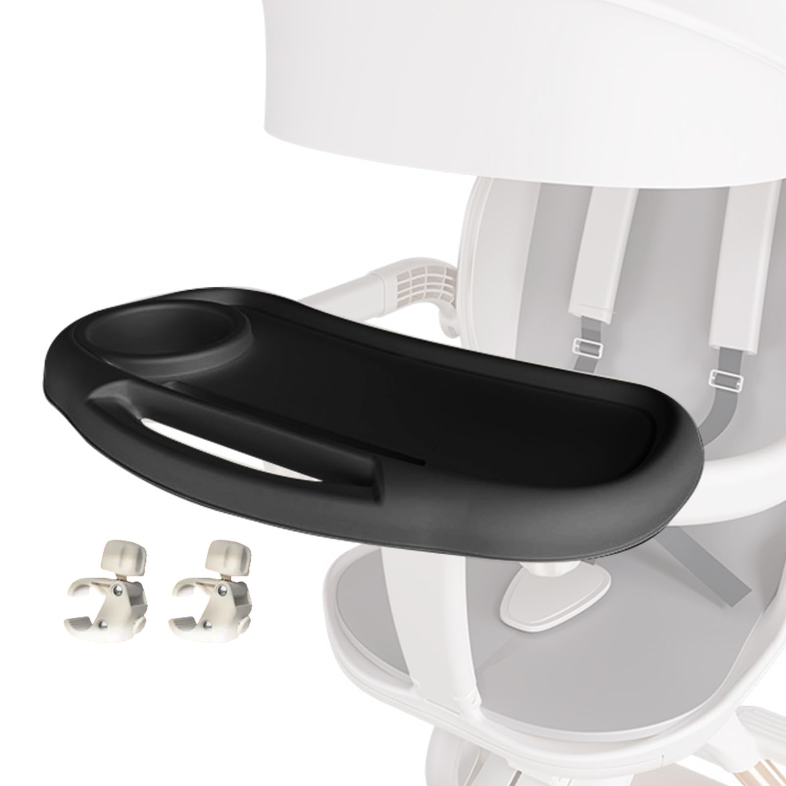 Porte-colonnes à Poussette, Plateau de Poussette | Plateau de collation Amovible avec Porte-Tasse | Accessoires Portables, attachement réutilisable de pour la Maison
