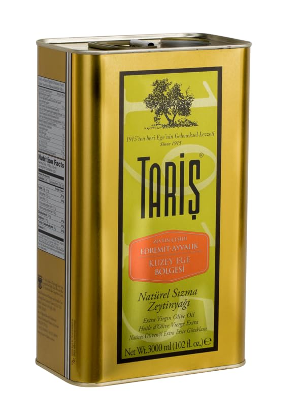 TARIS Premium Extra Virgin Olive Oil North Aegean/Tariş Kuzey Ege Natural Sızma Zeytinyağı 3000 ML