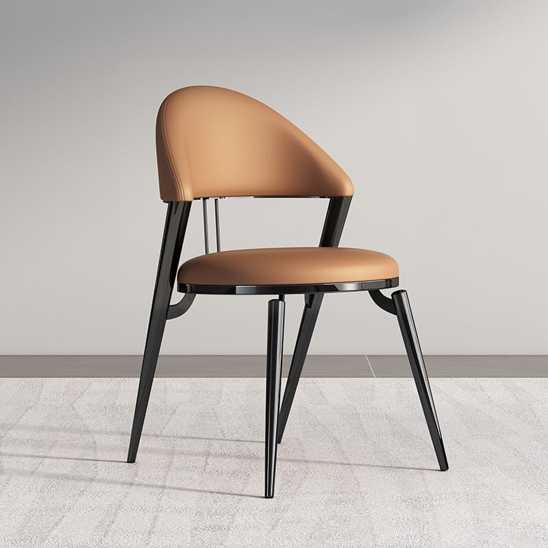 Chaise de cuisine rembourrée en simili cuir pour salon cosy et bureau