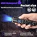 DARKBEAM 365nm UV Flashlight Black Light with Filter, Powerful Blacklight USB-C Rechargeable LED Mini Water Resistant- Detector for Pet Urine, Uranium Glass- Resin Curing- Blood Tracking
