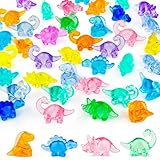SKOOLOVE 50 Stück Mini Dinosaurier Figuren, Mini Harz Tiere zum Verstecken, Schatzkiste Spielzeug, Bulk Plastik Dinosaurier Party Gastgeschenke, kleine Klassenzimmer Preise, für Kinder, Vase Füller