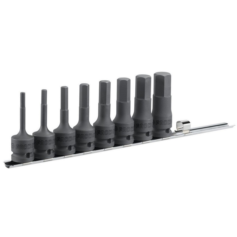 Jeu Douil Imp Tvs 1/2" Facom NSHM.J8 résistant aux chocs extrêmes 5 à 19mm