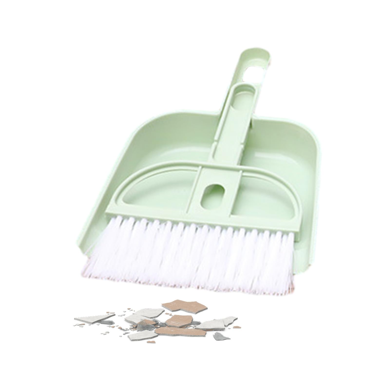 ZORQ Broom and Dustpan Set,Countertop Cleaning Brush and Dust Pan - Portable Cleaning Broom and Dustpan for Desk, Countertop, Keyboard