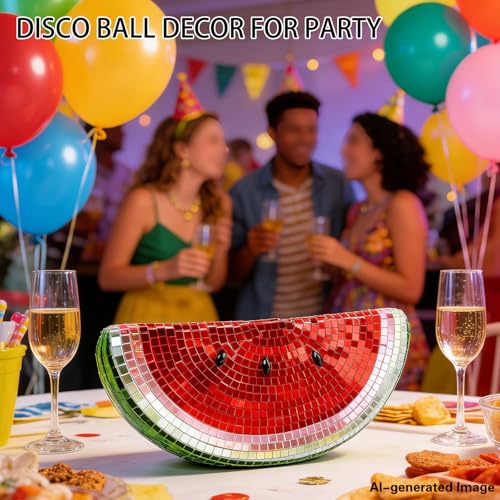 Estatua Decorativa Disco Sandía con Mosaico Espejado miniatura 3