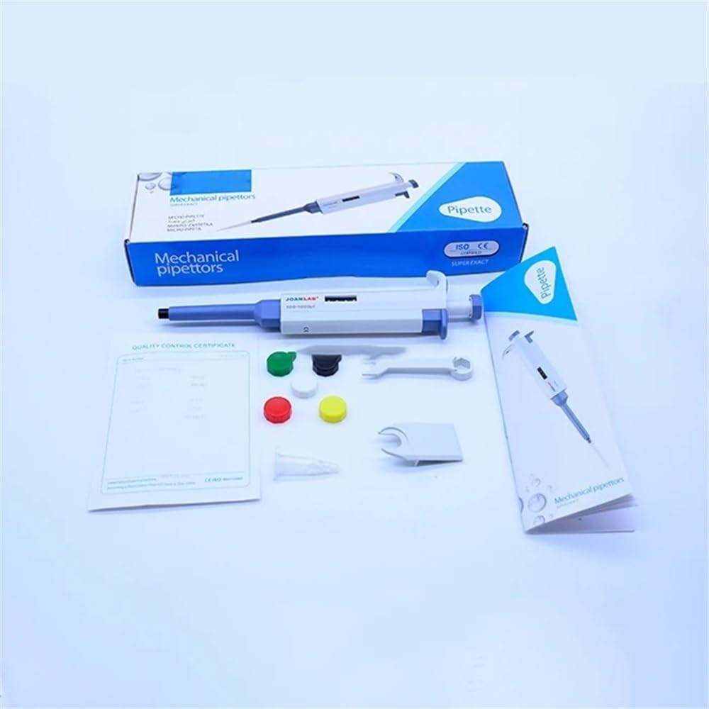 Szkło laboratoryjne z regulacją pipety cyfrowej od 1 do 10 ml z mikropipetą i pistoletem do pipetowania 10 ml
