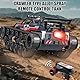 Mostop Ferngesteuerter Panzer 1/12 Maßstab Transport Militärfahrzeug Offroad Crawler, 2,4 GHz Ferngesteuerter Crawler Drift Tank mit 2 Batterien, 360° Drehbarer Drifting Army Gepanzerter Truck