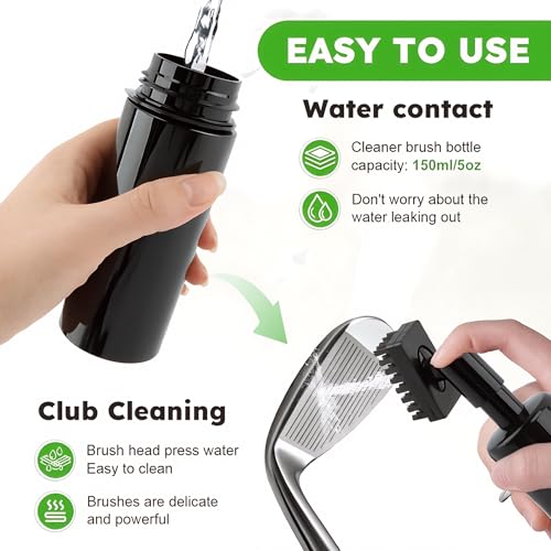 Brosse à eau et serviette de golf Stripe dans ce kit d'accessoires avec relève-pitch pliable - 3