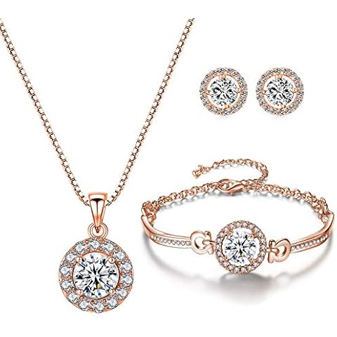 YooAi Ensemble de Bijoux en Or Rose Cover