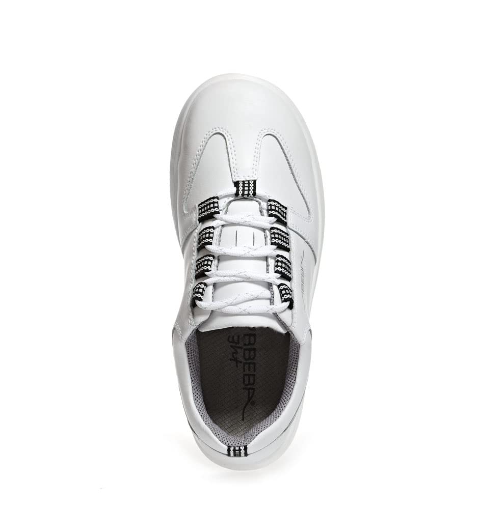 Abeba Schnürrhalbschuh 711133 - x-Light, Glattleder, Weiss, zertifiziert, Größe 38